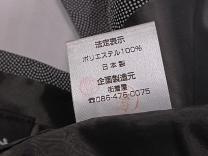 平和屋着物●江戸小紋　鮫小紋柄　黒地　洗える着物　AABG9032ph