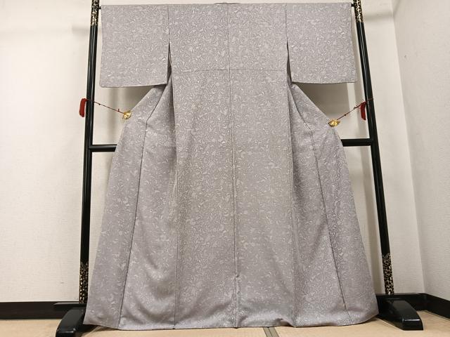 平和屋着物●お召　更紗唐草文　鈴乃屋扱い　正絹　逸品　AABG9040ph