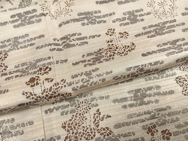 平和屋着物●創業460年・千總　訪問着　草花文　金彩　たとう紙付き　正絹　逸品　AABG9041ph