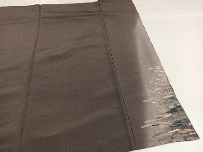 平和屋着物●訪問着　絞り　草木文　暈し染め　金彩　正絹　逸品　AABG9044ph