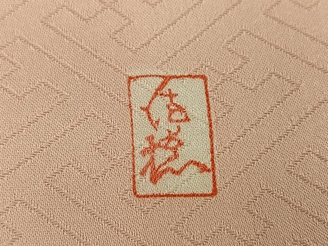平和屋着物●十日町老舗ブランド　吉澤友禅　吾妻徳穂　訪問着　駒刺繍　松竹梅群れ鶴吉祥文　金彩　正絹　逸品　AABG9051ph