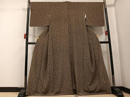 平和屋着物●上質な小紋　中條隆一　蓑亀　正絹　逸品　AABG9055ph
