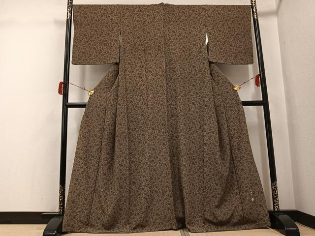 平和屋着物●上質な小紋　中條隆一　蓑亀　正絹　逸品　AABG9055ph
