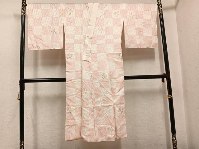 平和屋着物●長襦袢　袷　京ごよみ　枝花文　正絹　逸品　AABG9059ph