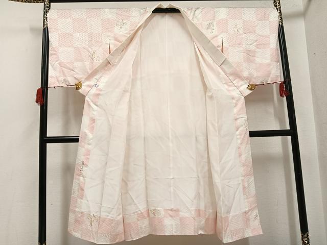平和屋着物●長襦袢　袷　京ごよみ　枝花文　正絹　逸品　AABG9059ph