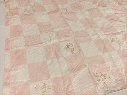 平和屋着物●長襦袢　袷　京ごよみ　枝花文　正絹　逸品　AABG9059ph