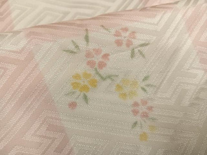 平和屋着物●長襦袢　袷　京ごよみ　枝花文　正絹　逸品　AABG9059ph
