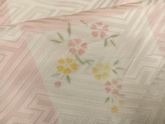平和屋着物●長襦袢　袷　京ごよみ　枝花文　正絹　逸品　AABG9059ph
