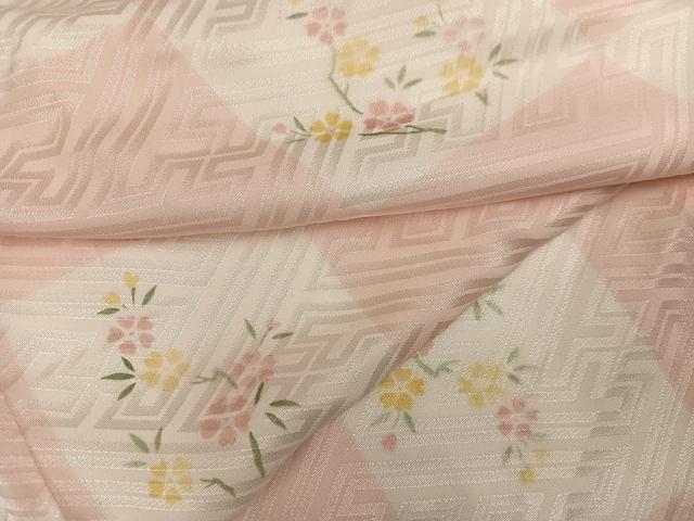 平和屋着物●長襦袢　袷　京ごよみ　枝花文　正絹　逸品　AABG9059ph