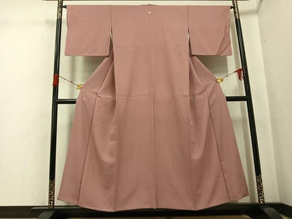 平和屋着物●江戸小紋　極小角通し　正絹　逸品　AABG9065ph