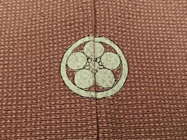 平和屋着物●江戸小紋　極小角通し　正絹　逸品　AABG9065ph