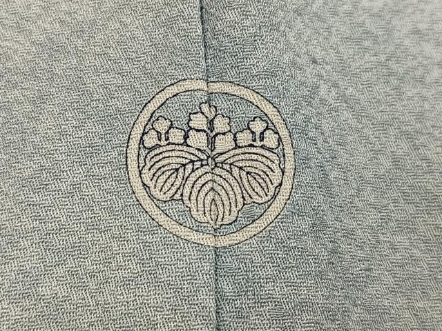 平和屋着物●染芸研究所　創め司　奥村右子　小紋　斜縞　暈し染め　正絹　逸品　AABG9070ph