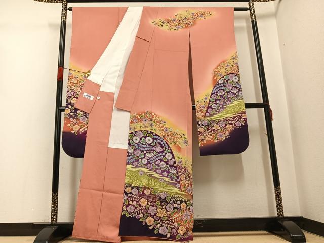 平和屋着物●豪華振袖　辻が花　絞り　暈し染め　金彩　正絹　逸品　AABG9072ph