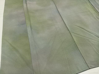 平和屋着物●上質な小紋　霞文　暈し染め　正絹　逸品　AABG9073ph