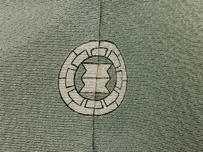 平和屋着物●上質な小紋　霞文　暈し染め　正絹　逸品　AABG9073ph