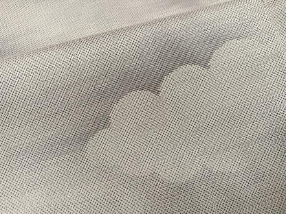 平和屋着物●本場大島紬　白大島　カタス9マルキ　雲重ね文　正絹　逸品　未使用　AABG9074ph