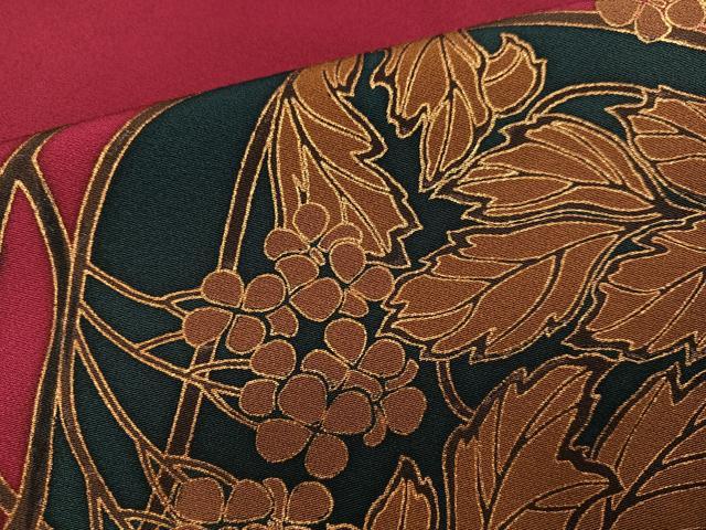 平和屋着物●豪華振袖　草花文　金彩　正絹　逸品　AABG9077ph