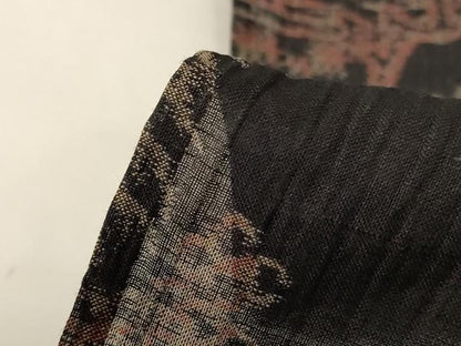 平和屋着物＊夏物 小千谷ちぢみ 風景文 麻 逸品 AABG9085jd