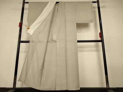平和屋着物＊夏物 本塩沢 夏塩沢 蚊絣 正絹 逸品 AABG9093jd