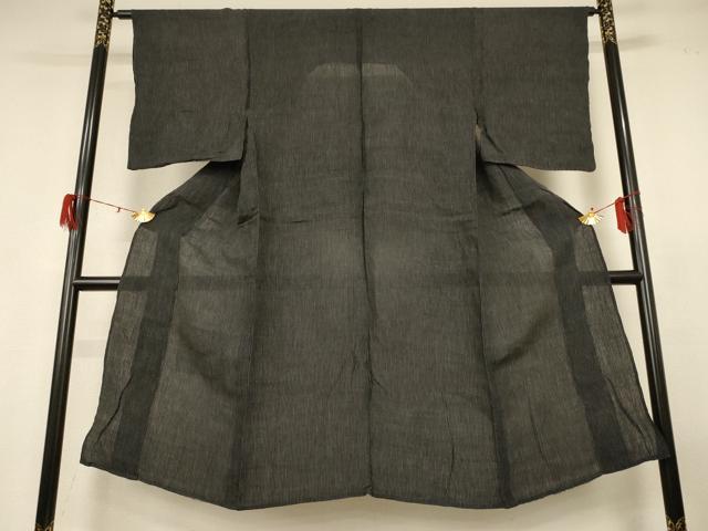 平和屋着物＊夏物 男性 紬 縞 正絹 逸品 AABG9100jd