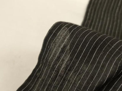 平和屋着物＊夏物 男性 紬 縞 正絹 逸品 AABG9100jd