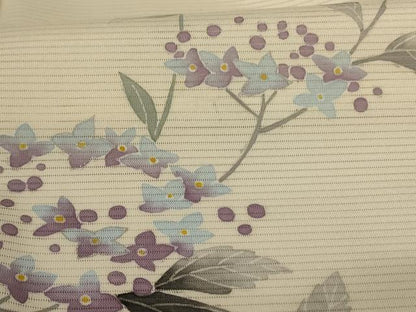 平和屋着物＊夏物 訪問着 絽 手描き 紫陽花 暈し染め 銀彩 さんび謹製 洗える着物 AABG9111jd