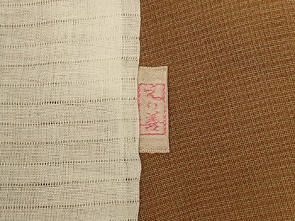 平和屋着物＊夏物 小紋 紗 格子 ゑり善扱い 正絹 逸品 AABG9113jd