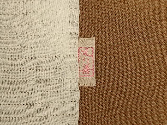 平和屋着物＊夏物 小紋 紗 格子 ゑり善扱い 正絹 逸品 AABG9113jd