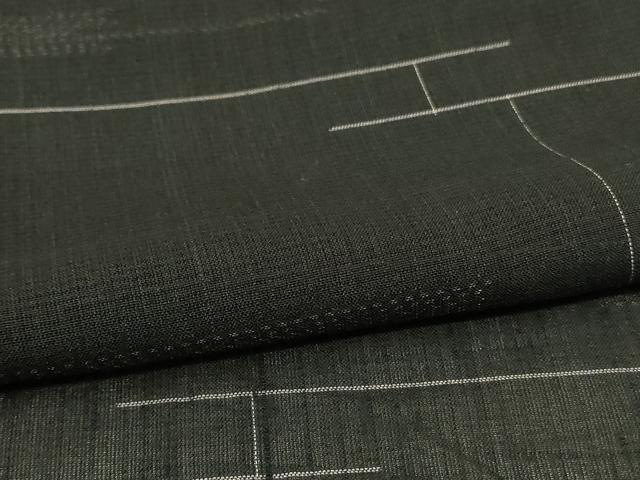 平和屋着物＊夏物 紗紬 幾何学文様 正絹 逸品 AABG9116jd