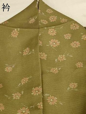 平和屋着物＊夏物 小紋 絽 草花文 ロング丈 正絹 逸品 AABG9120jd