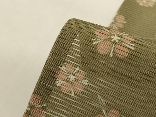 平和屋着物＊夏物 小紋 絽 草花文 ロング丈 正絹 逸品 AABG9120jd