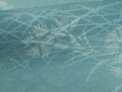 平和屋着物＊夏物 小紋 紗 草花文 暈し染め 正絹 逸品 AABG9126jd