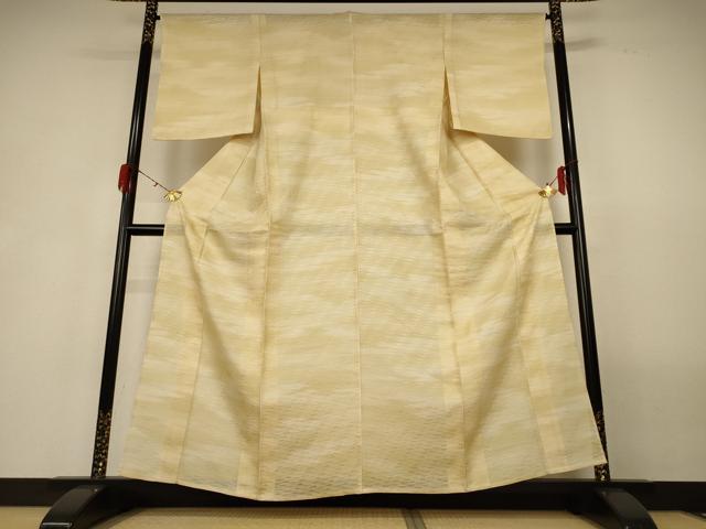 平和屋着物＊夏物 小紋 変わり絽 霞文 正絹 逸品 AABG9136jd