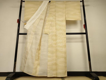 平和屋着物＊夏物 小紋 変わり絽 霞文 正絹 逸品 AABG9136jd
