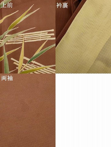 平和屋着物＊夏物　訪問着　絽　笹竹文　銀彩　三越扱い　正絹　逸品　AABG9142jd