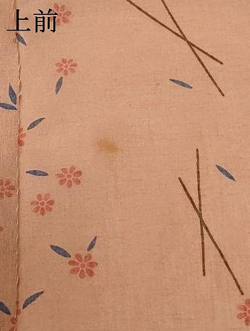 平和屋着物＊夏物 小紋 紗 草花文 洗える着物 AABG9146jd