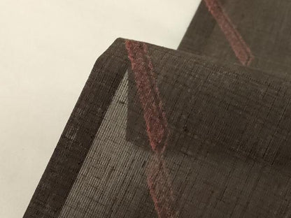 平和屋着物＊夏物 洗える最高級着物 ＜英＞はなぶさ謹製 小紋 紗 斜縞 洗える着物 AABG9150jd