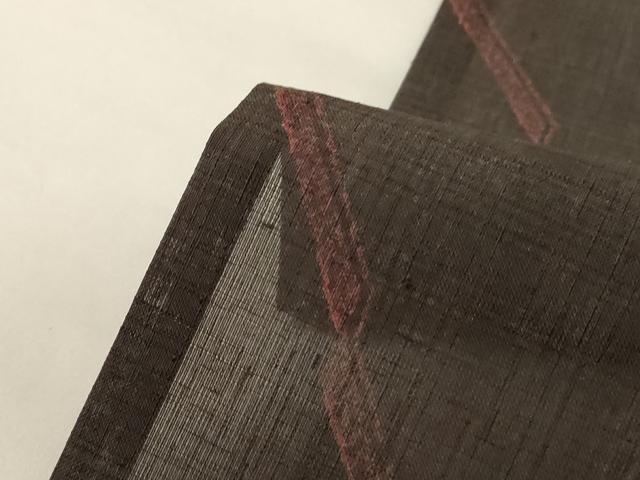 平和屋着物＊夏物 洗える最高級着物 ＜英＞はなぶさ謹製 小紋 紗 斜縞 洗える着物 AABG9150jd