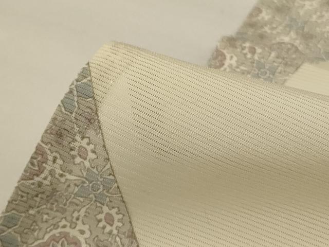平和屋着物＊夏物 小紋 絽 鬘帯花文 正絹 逸品 AABG9153jd