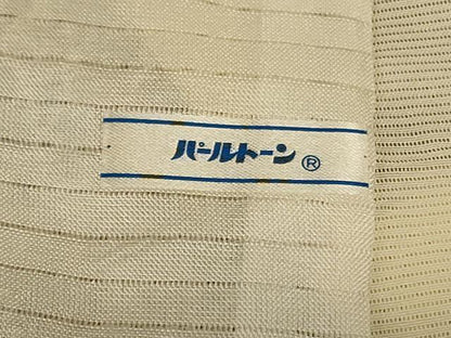 平和屋着物＊夏物 小紋 絽 鬘帯花文 正絹 逸品 AABG9153jd