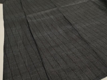 平和屋着物＊夏物 重要無形文化財 本場宮古上布 斜縞 苧麻 逸品 AABG9166jd