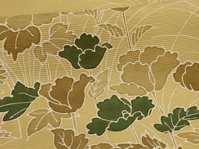 平和屋着物＊夏物 訪問着 絽 流水花文 正絹 逸品 AABG9168jd