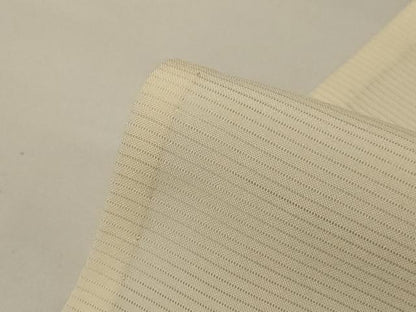 平和屋着物＊夏物 無地絵羽訪問着 絽 刺繍 鳥の子色 正絹 逸品 AABG9170jd