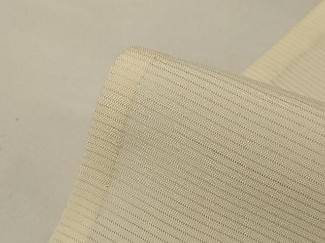 平和屋着物＊夏物 無地絵羽訪問着 絽 刺繍 鳥の子色 正絹 逸品 AABG9170jd