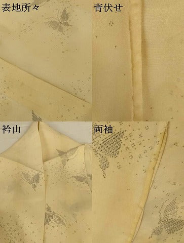 平和屋着物＊夏物 本場大島紬 夏大島 舞蝶文 正絹 逸品 AABG9172jd
