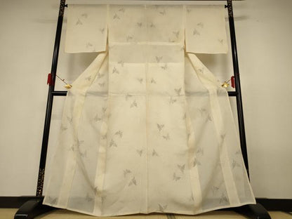 平和屋着物＊夏物 本場大島紬 夏大島 舞蝶文 正絹 逸品 AABG9172jd
