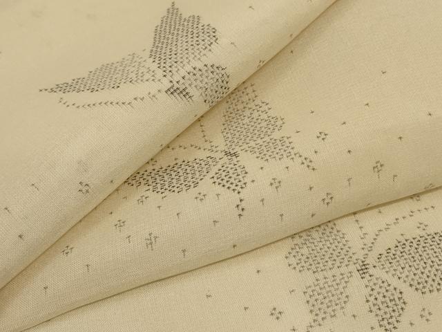 平和屋着物＊夏物 本場大島紬 夏大島 舞蝶文 正絹 逸品 AABG9172jd