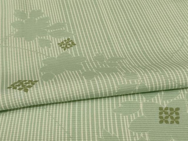 平和屋着物＊夏物 小紋 絽 草花文 反端付き 正絹 逸品 AABG9176jd