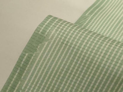 平和屋着物＊夏物 小紋 絽 草花文 反端付き 正絹 逸品 AABG9176jd