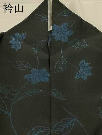 平和屋着物＊夏物 小紋 紗 草花文 洗える着物 AABG9177jd